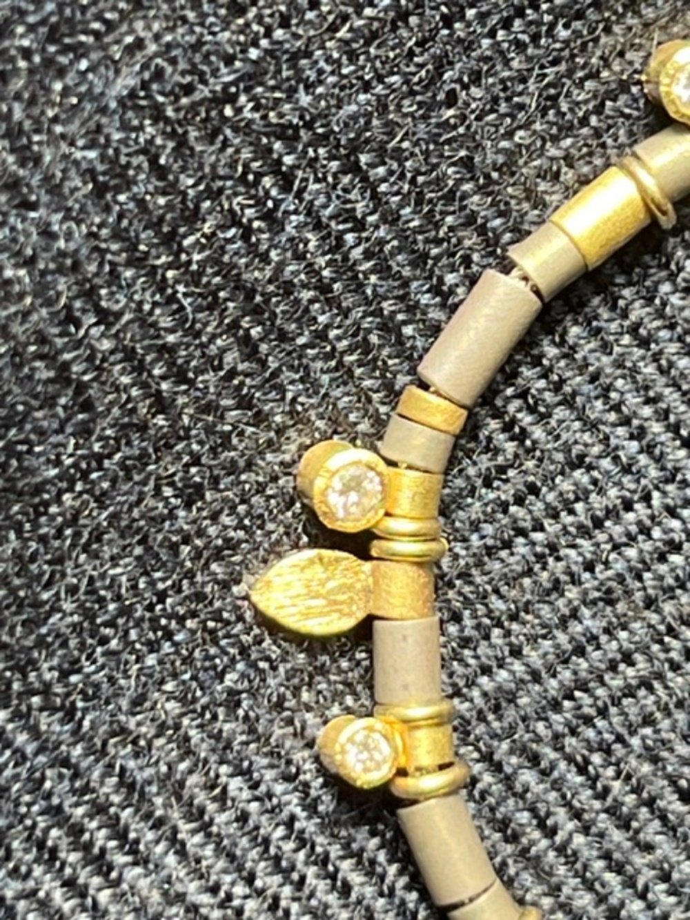Cheryl Rydmark 5 Diamond Drop Necklace